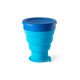 Copo de viagem em silicone com tampa em PP (400 mL) brinde