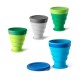 Copo de viagem em silicone com tampa em PP (400 mL) brinde