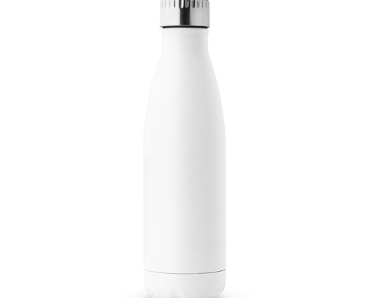 Garrafa térmica em aço inox de parede dupla isolada a vácuo (500 mL) promocional