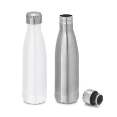 Garrafa térmica para sublimação em aço inox, de parede dupla isolada a vácuo (510 mL) corporativo