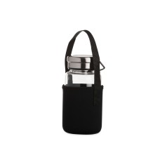 Garrafa 650ml em vidro borossilicato com infusor para empresas