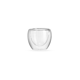 Copo vidro parede dupla 80ml promocional