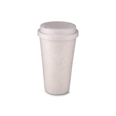 Copo fibra de arroz com tampa 550ml para empresas