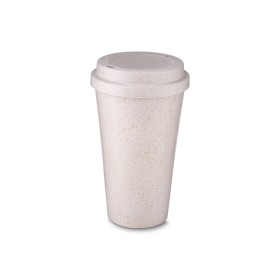 Copo fibra de arroz com tampa 550ml para empresas