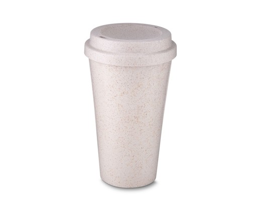 Copo fibra de arroz com tampa 550ml para empresas
