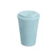 Copo fibra de arroz com tampa 400ml com logotipo