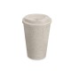 Copo fibra de arroz com tampa 400ml com logotipo
