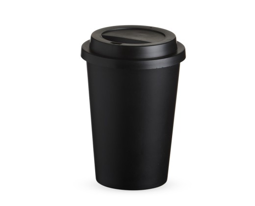 Copo fibra de arroz com tampa 400ml com logotipo