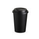 Copo fibra de arroz com tampa 400ml com logotipo