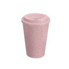 Copo fibra de arroz com tampa 400ml com logotipo