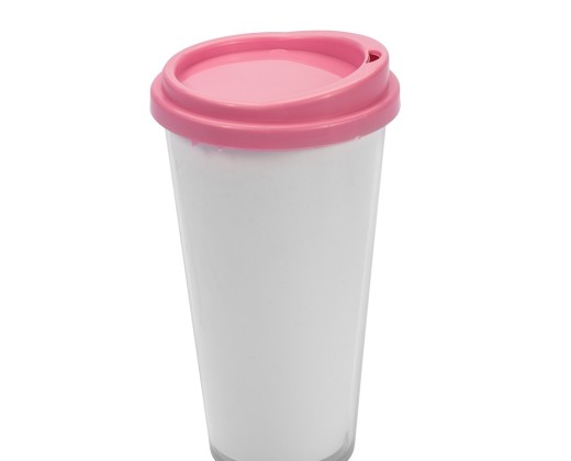 Copo plástico duplo 400ml para empresas