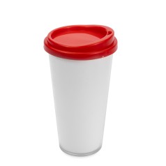 Copo plástico duplo 400ml para empresas