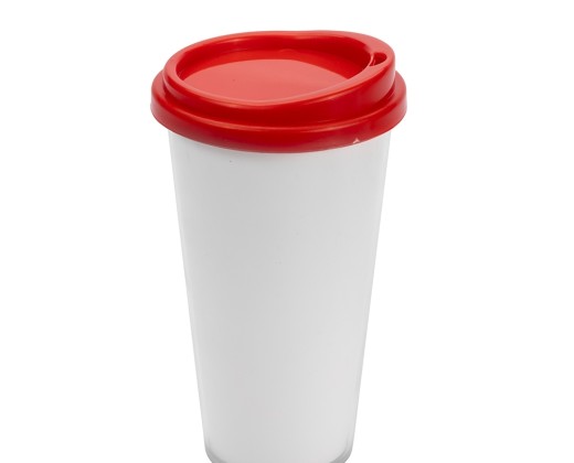 Copo plástico duplo 400ml para empresas