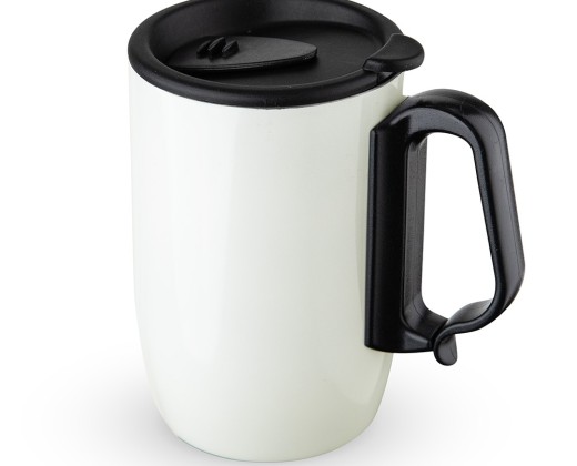 Caneca inox parede dupla 350ml com logotipo