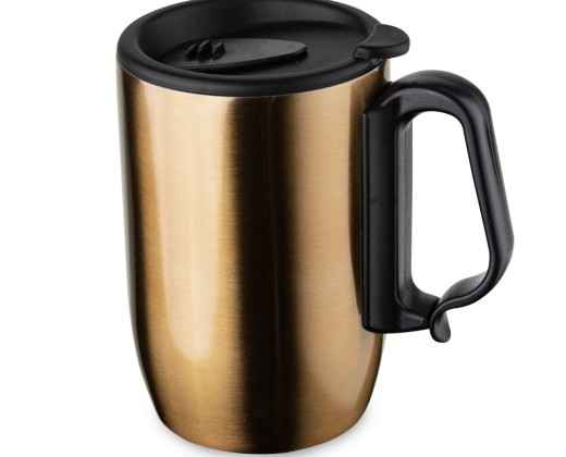 Caneca inox parede dupla 350ml com logotipo