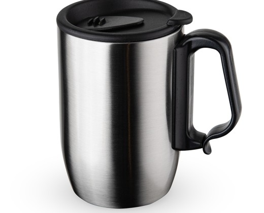 Caneca inox parede dupla 350ml com logotipo