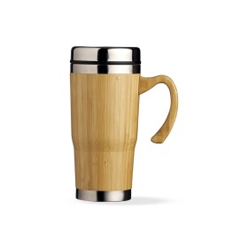 Caneca bambu 450ml para brinde