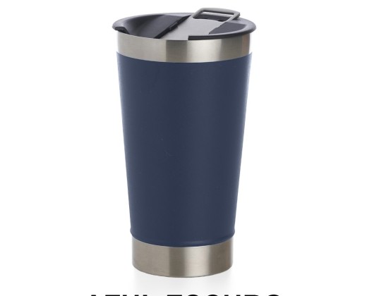 Copo térmico 500ml *liso com abridor promocional