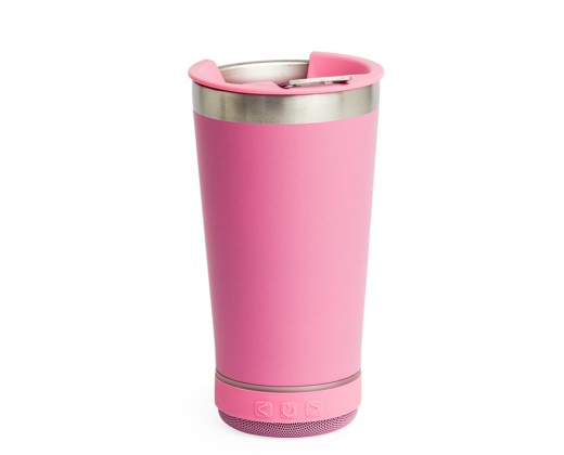 Copo térmico 400ml com caixa de som com logotipo