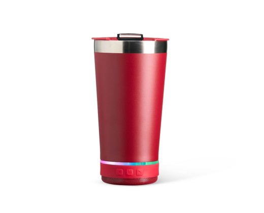 Copo térmico 400ml com caixa de som com logotipo