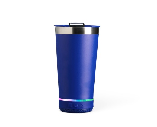 Copo térmico 400ml com caixa de som promocional