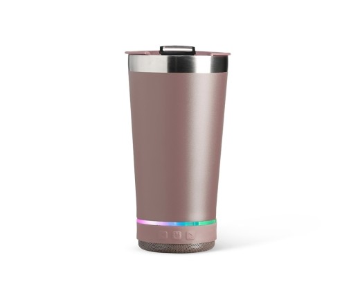 Copo térmico 400ml com caixa de som promocional