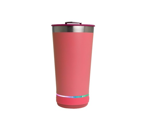 Copo térmico 400ml com caixa de som promocional