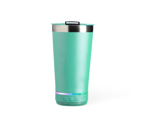 Copo térmico 400ml com caixa de som promocional