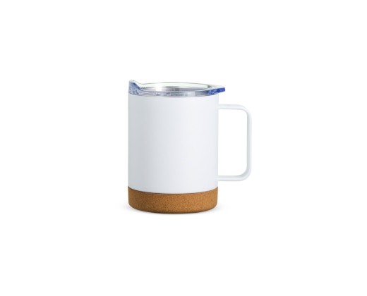Caneca térmica com cortiça de 400ml personalizado