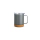 Caneca térmica com cortiça de 400ml personalizado