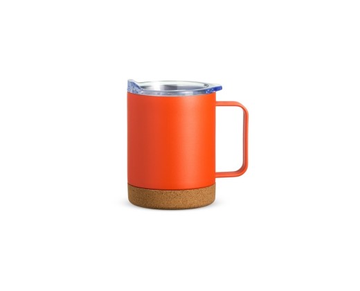 Caneca térmica com cortiça de 400ml personalizado