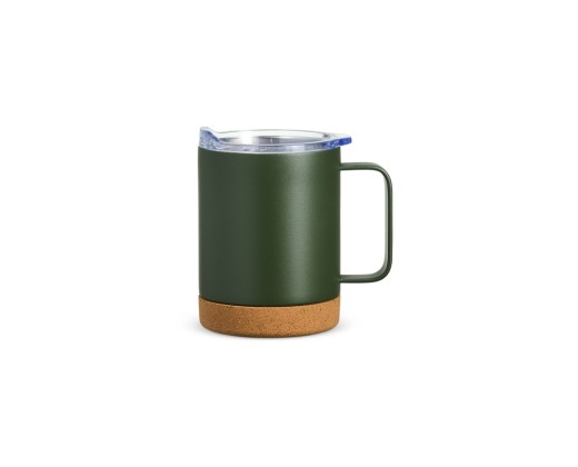 Caneca térmica com cortiça de 400ml personalizado