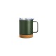 Caneca térmica com cortiça de 400ml personalizado