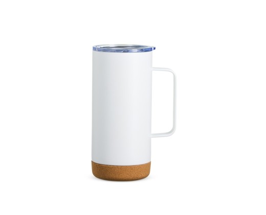 Caneca térmica com cortiça de 500ml para empresas