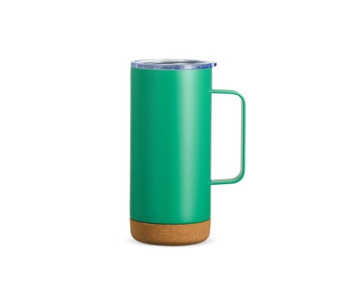 Caneca térmica com cortiça de 500ml para empresas