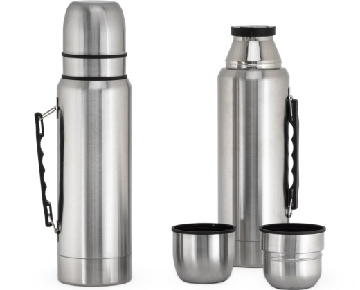 Garrafa térmica 1l com 2 canecas para empresas