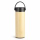 Garrafa térmica bambu 400ml com logotipo