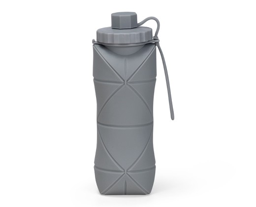 Garrafa dobrável silicone 600ml com logotipo