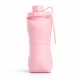 Garrafa dobrável silicone 600ml com logotipo