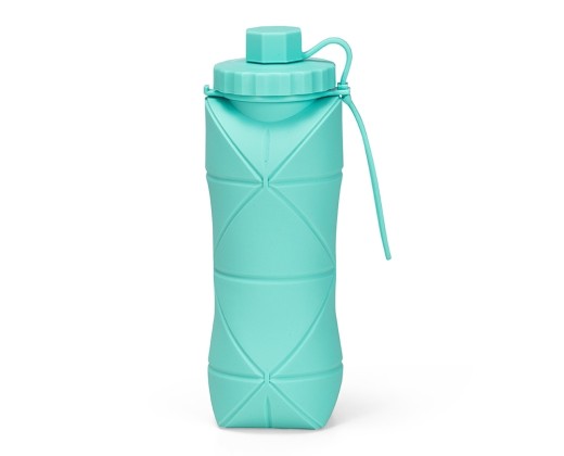 Garrafa dobrável silicone 600ml com logotipo
