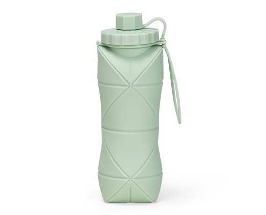 Garrafa dobrável silicone 600ml com logotipo